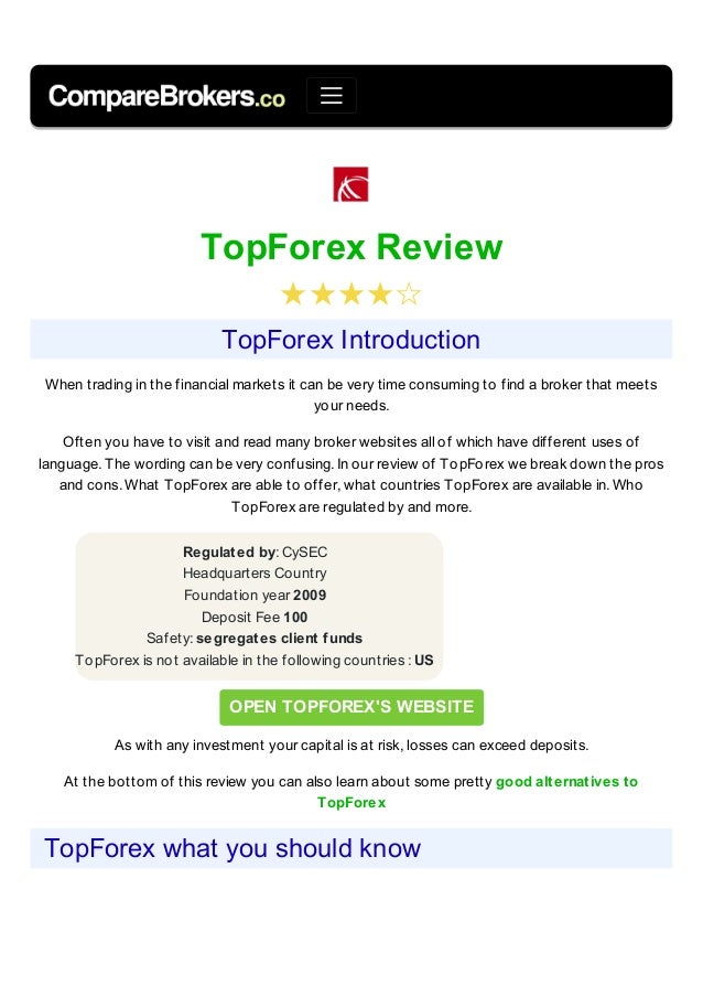 Topforex Broker Review - 