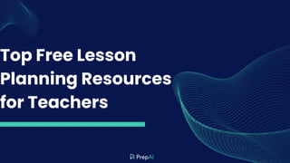 Top Free Lesson
Planning Resources
for Teachers
 