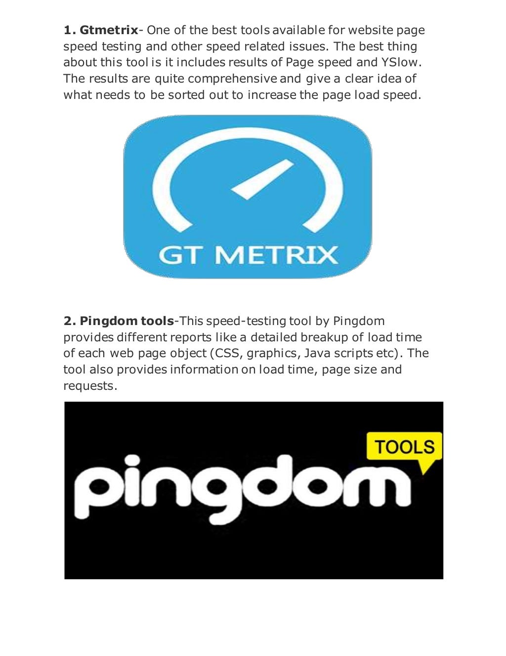 Top free website testing tools