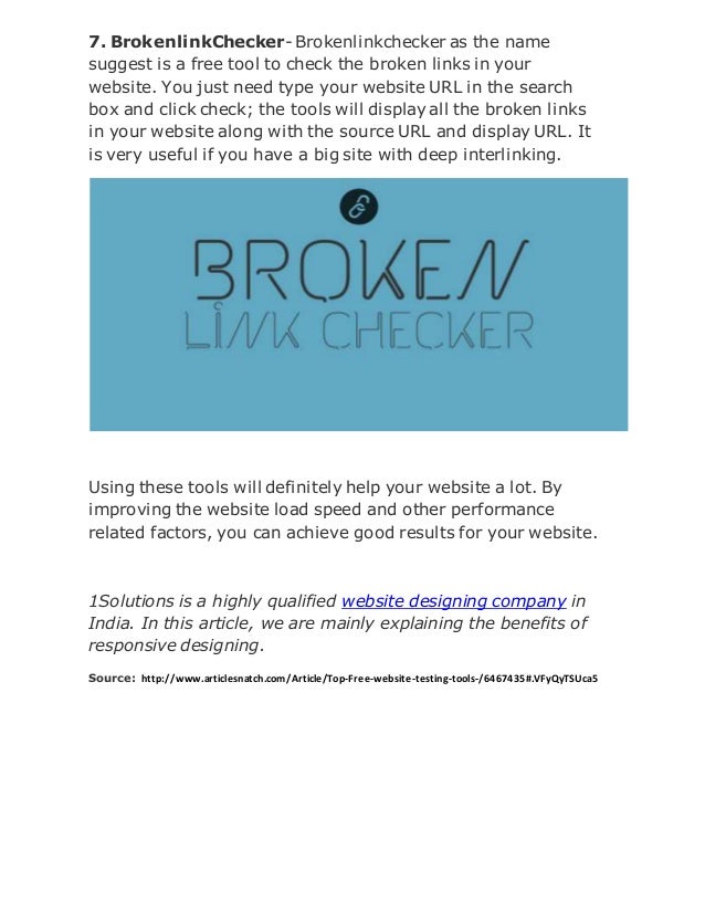 Top free website testing tools