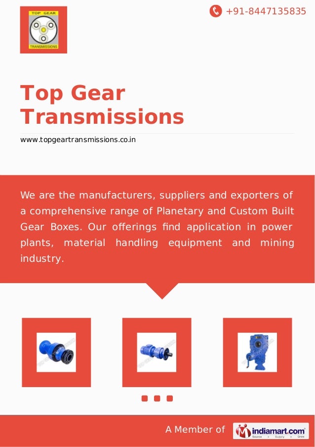 Top Gear Transmissions, Satara, and Custom Built Gear Boxes