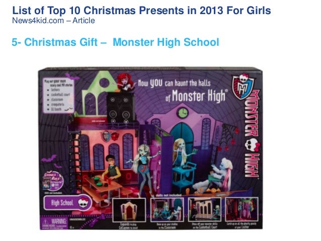 List of Top 10 Christmas Presents in 2013 For Girls