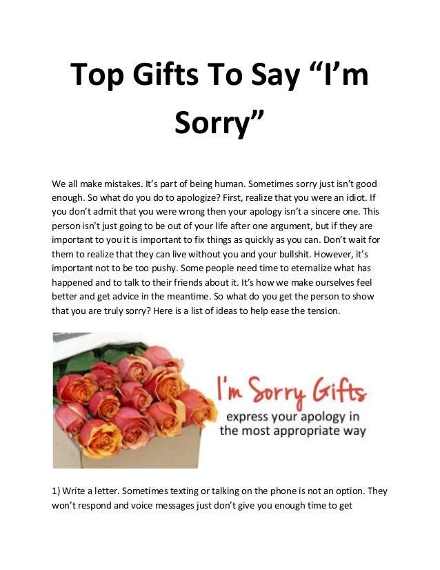 Top Gifts To Say I M Sorry Top Gifts To Say I M Sorry
