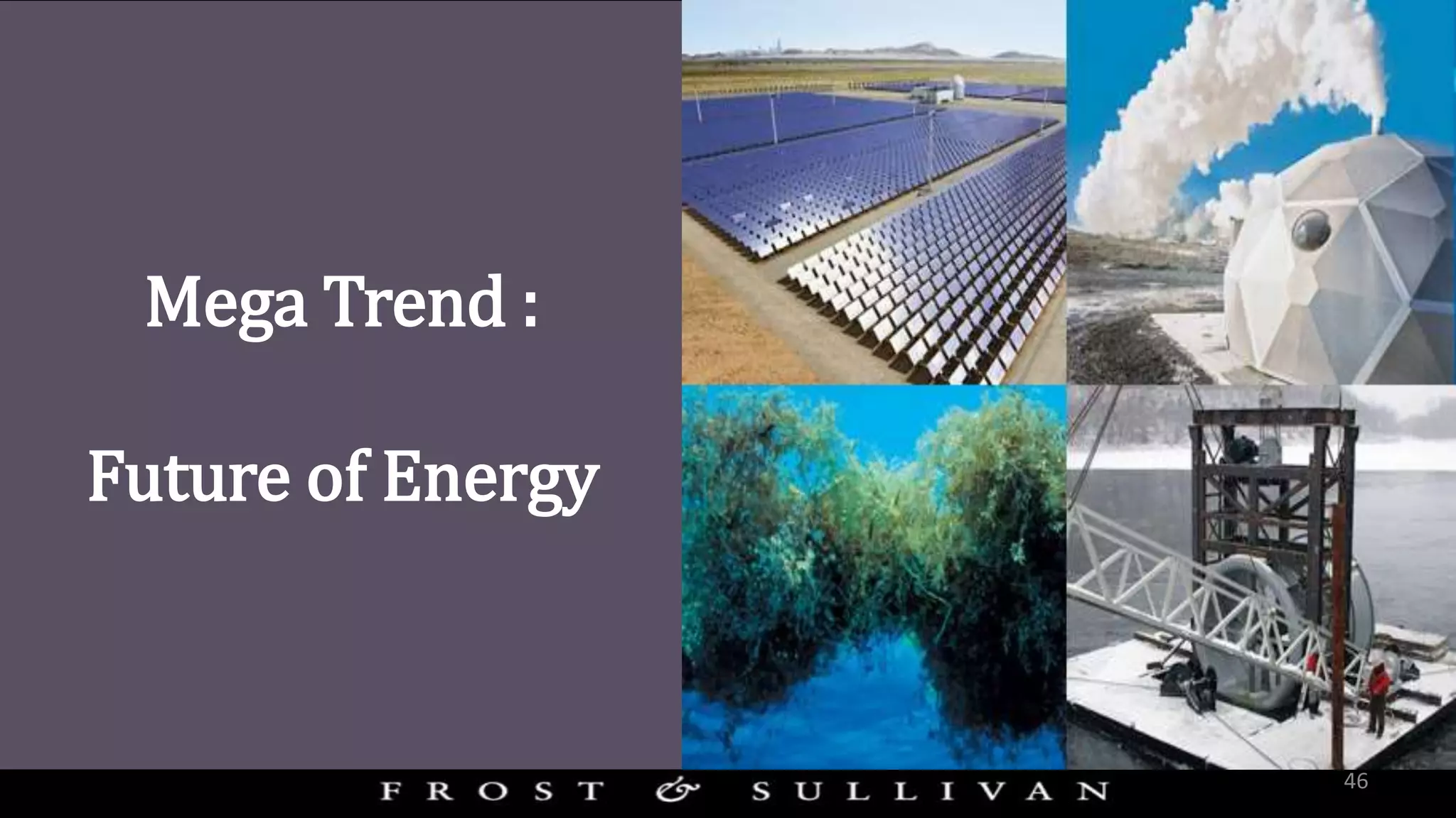 Mega Trend :
Future of Energy
46
 