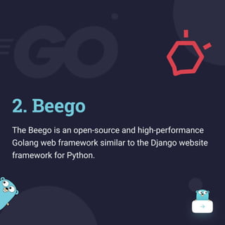 Top Golang Frameworks for Web Development | PPTX