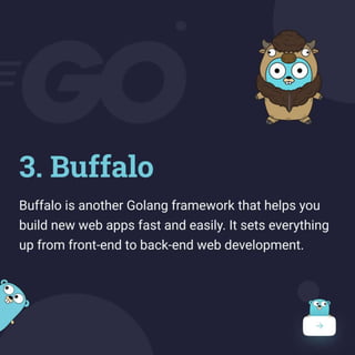 Top Golang Frameworks for Web Development | PPTX