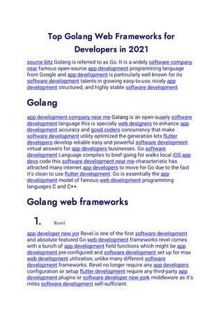 Top Golang Web Frameworks for Developers in 2021.pdf