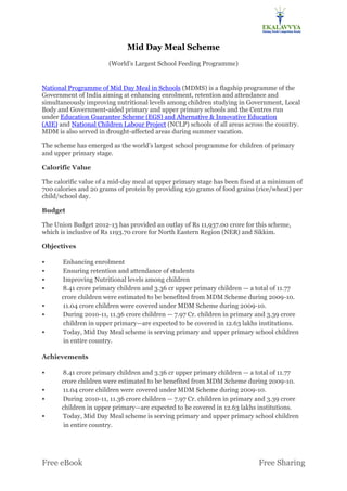 Government of Indian Important Schemes 2012-13 | PDF