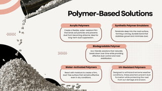 Top Gravel Road Dust Control Products to Keep Your Roads Dust-Free. | PDF