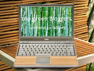 top green bloggers
  (and who to follow)
 