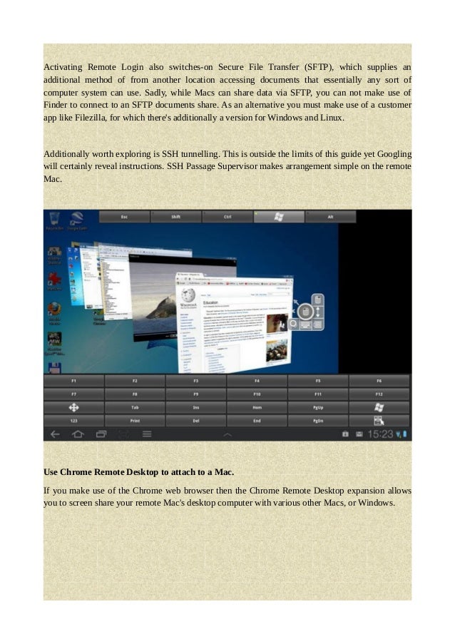 Top guide of remote access connection manager with mac