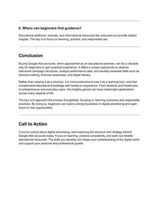 A Practical Guide to Buying Google Ads Accounts for Beginners: Learn ...