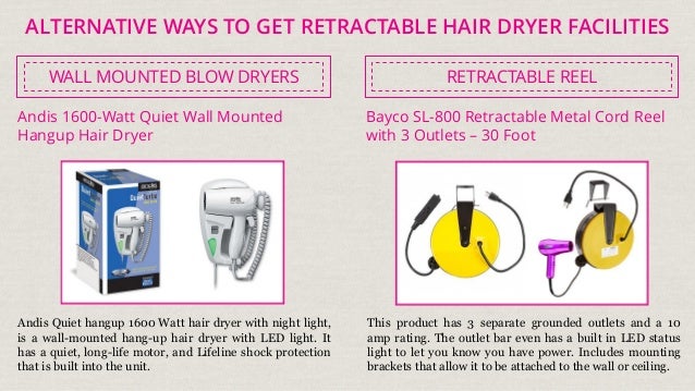 Top Hair Dryer With Retractable Cord