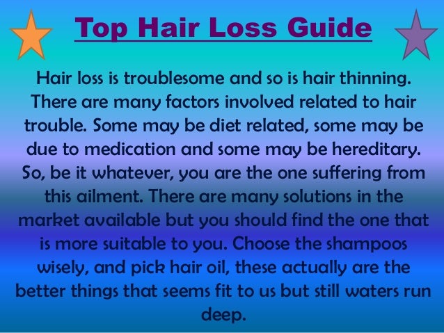 How To Stop Thinning Hair And Hair Loss