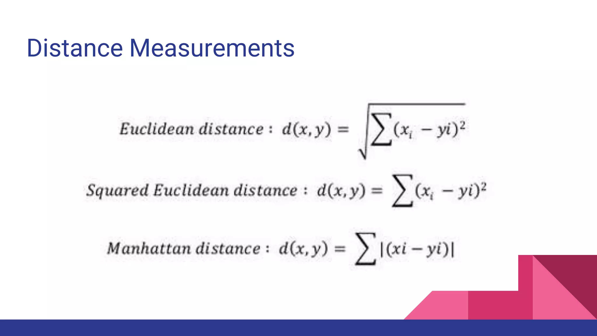Distance Measurements
 