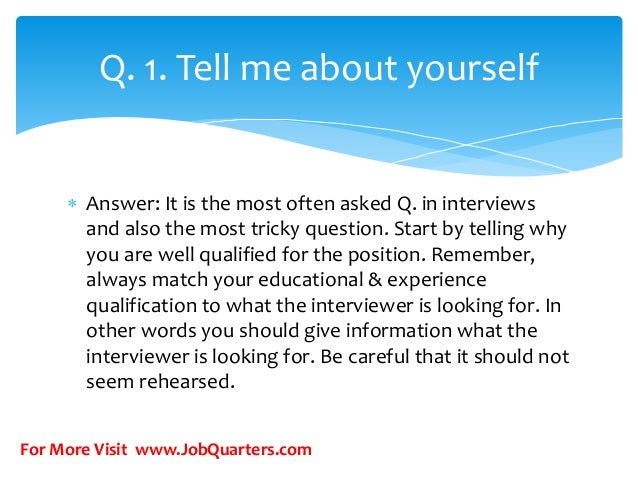 interview questions tell me about yourself examples tell us about interview questions tell me about yourself