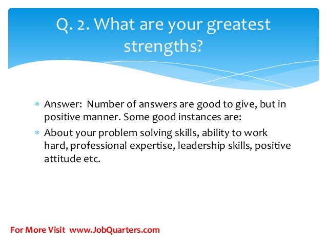 Top HR Interview Questions and Answers for Freshers by www.JobQuarter…
