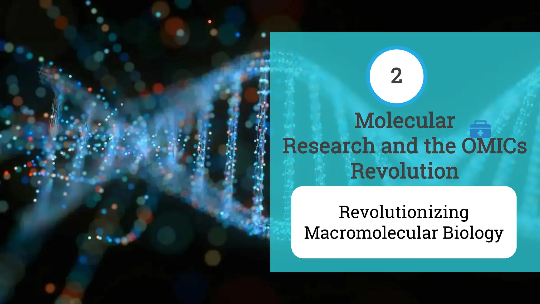 Molecular
Research and the OMICs
Revolution
Revolutionizing
Macromolecular Biology
2
 