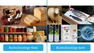 Biotechnology then Biotechnology now
 
