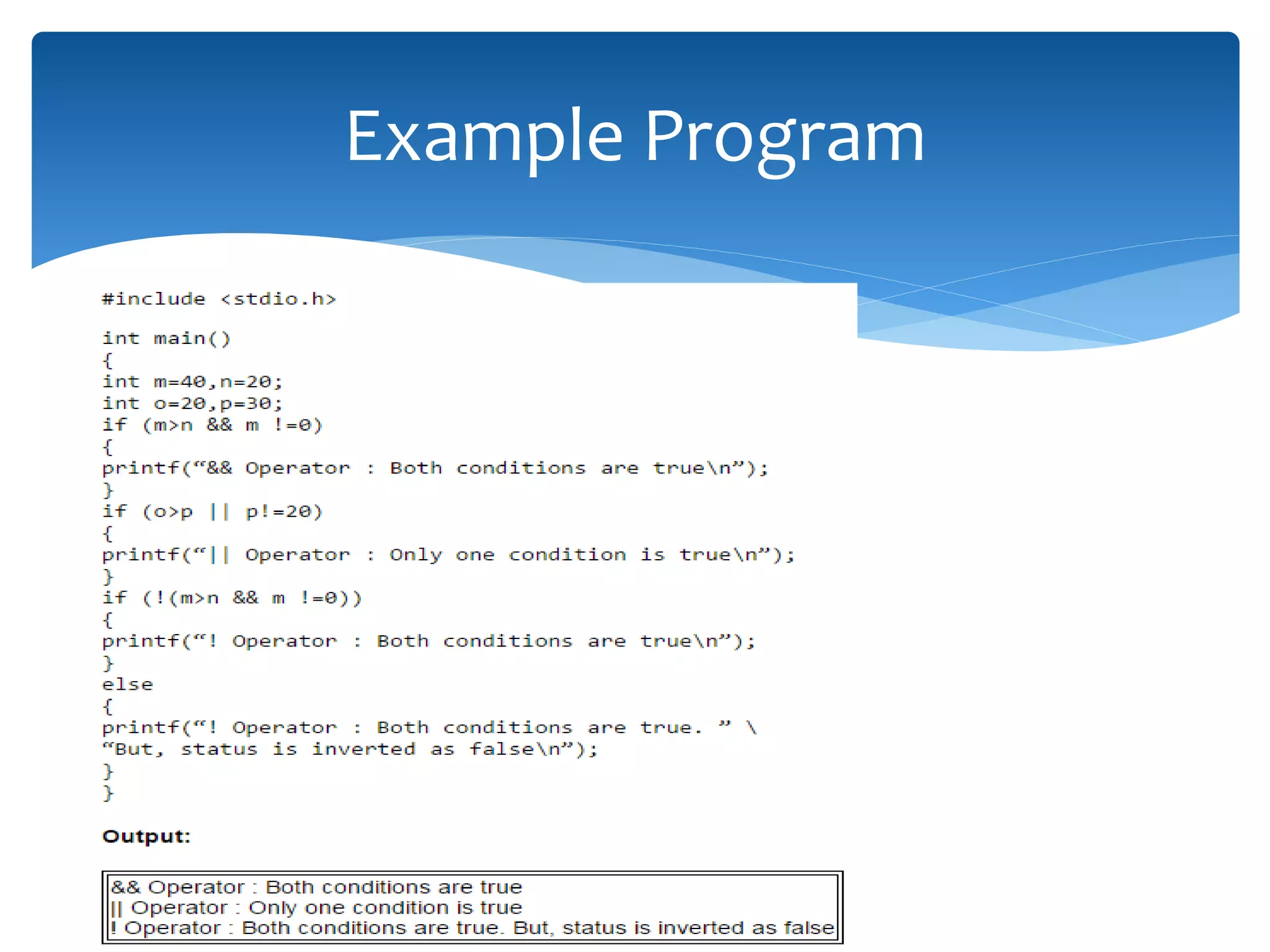 Example Program 