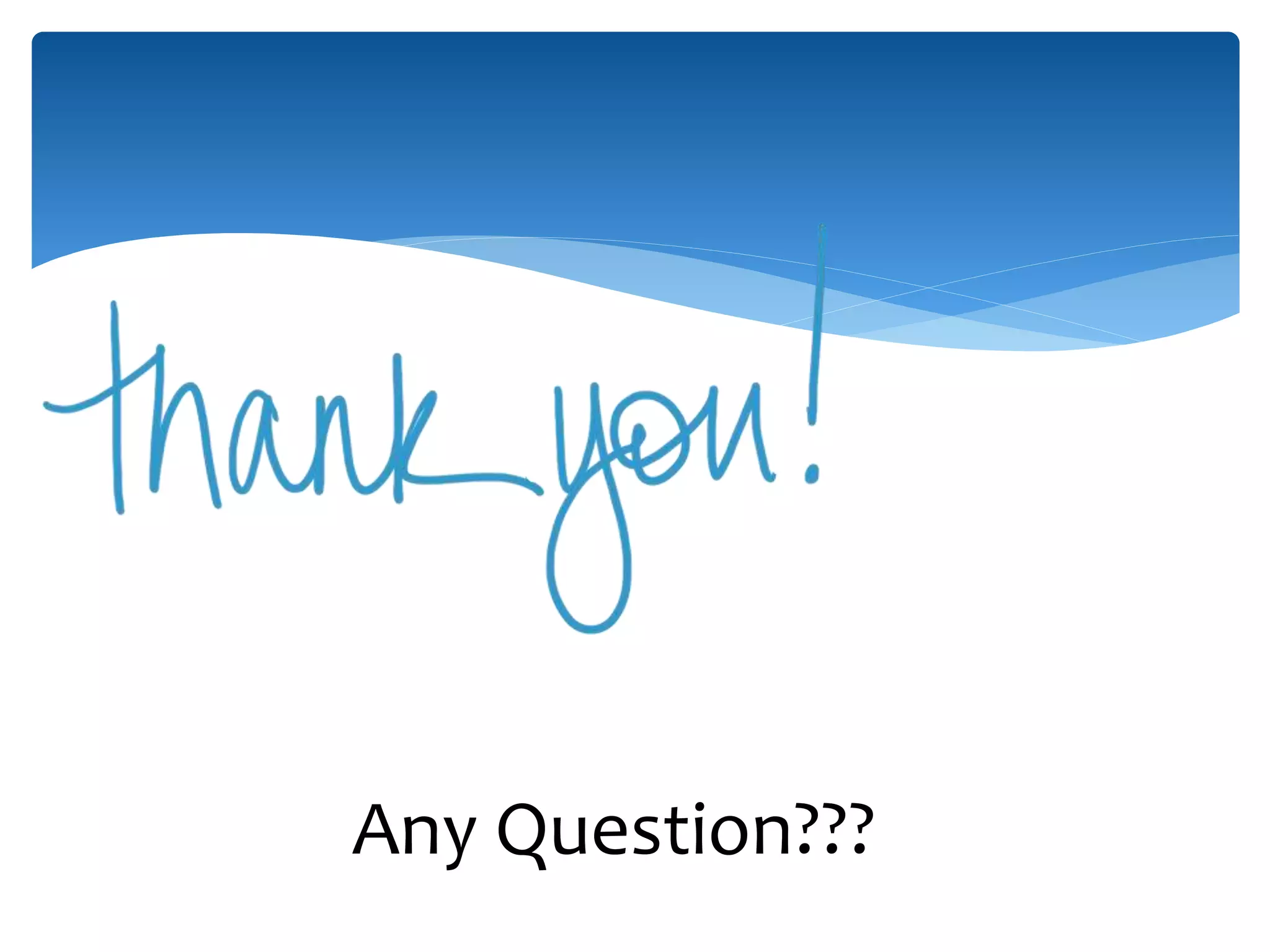 Any Question??? 