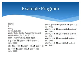 Logical and Conditional Operator In C language | PPT