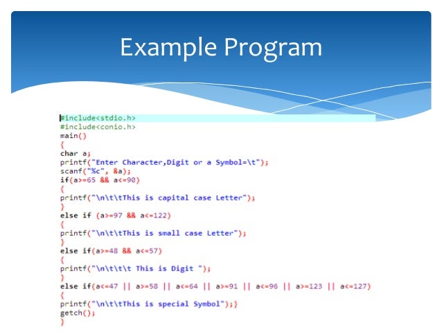 Logical: Logical Or Symbol In C