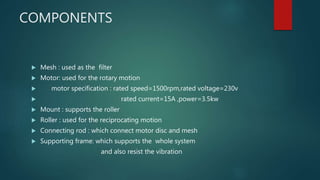SEMI AUTOMATIC SAND FILTER MACHINE | PPTX