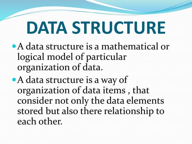DATA STRUCTURE IN C LANGUAGE | PPTX