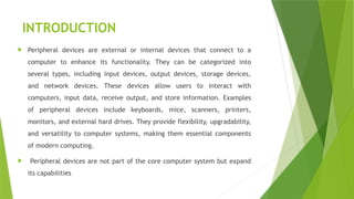 Comprehensive Overview of Different Peripheral Devices in Computer ...