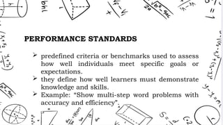 Predefined Benchmarks Performance-Standards-Competencies-and-Learning-Targets-in-Mathematics ...