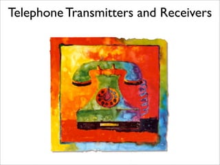 Telephone Transmitters and Receivers
 