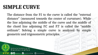 FUNDAMENTALS OF SURVERYING Simple-Curve (1).pptx