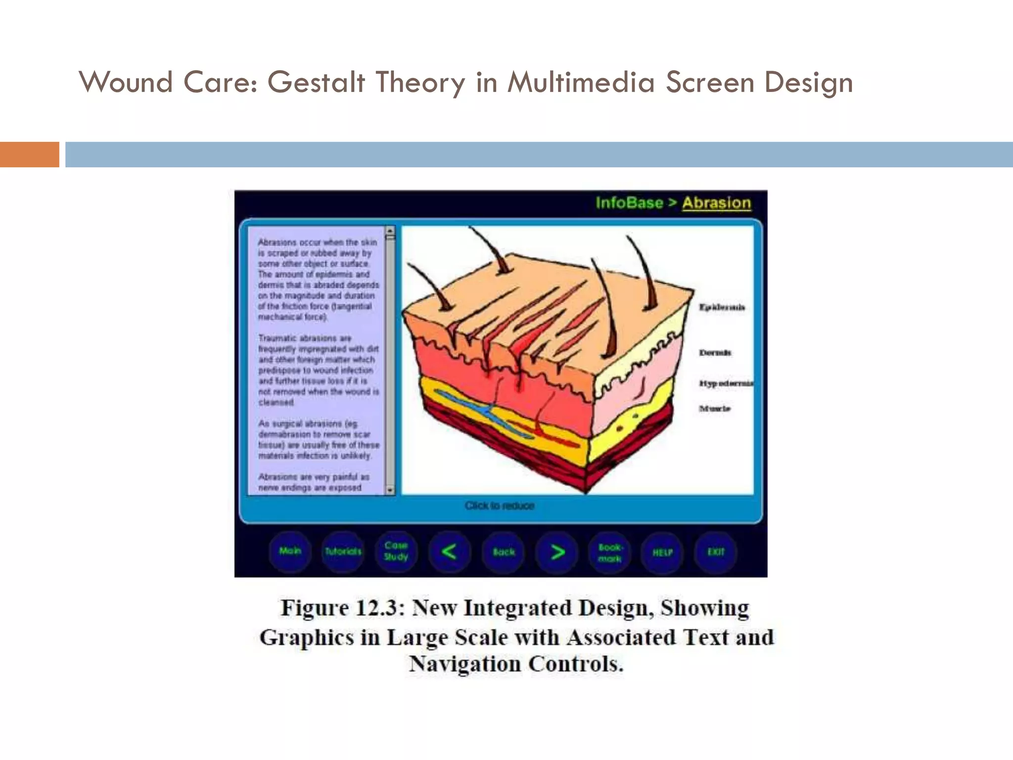 Wound Care: Gestalt Theory in Multimedia Screen Design
 