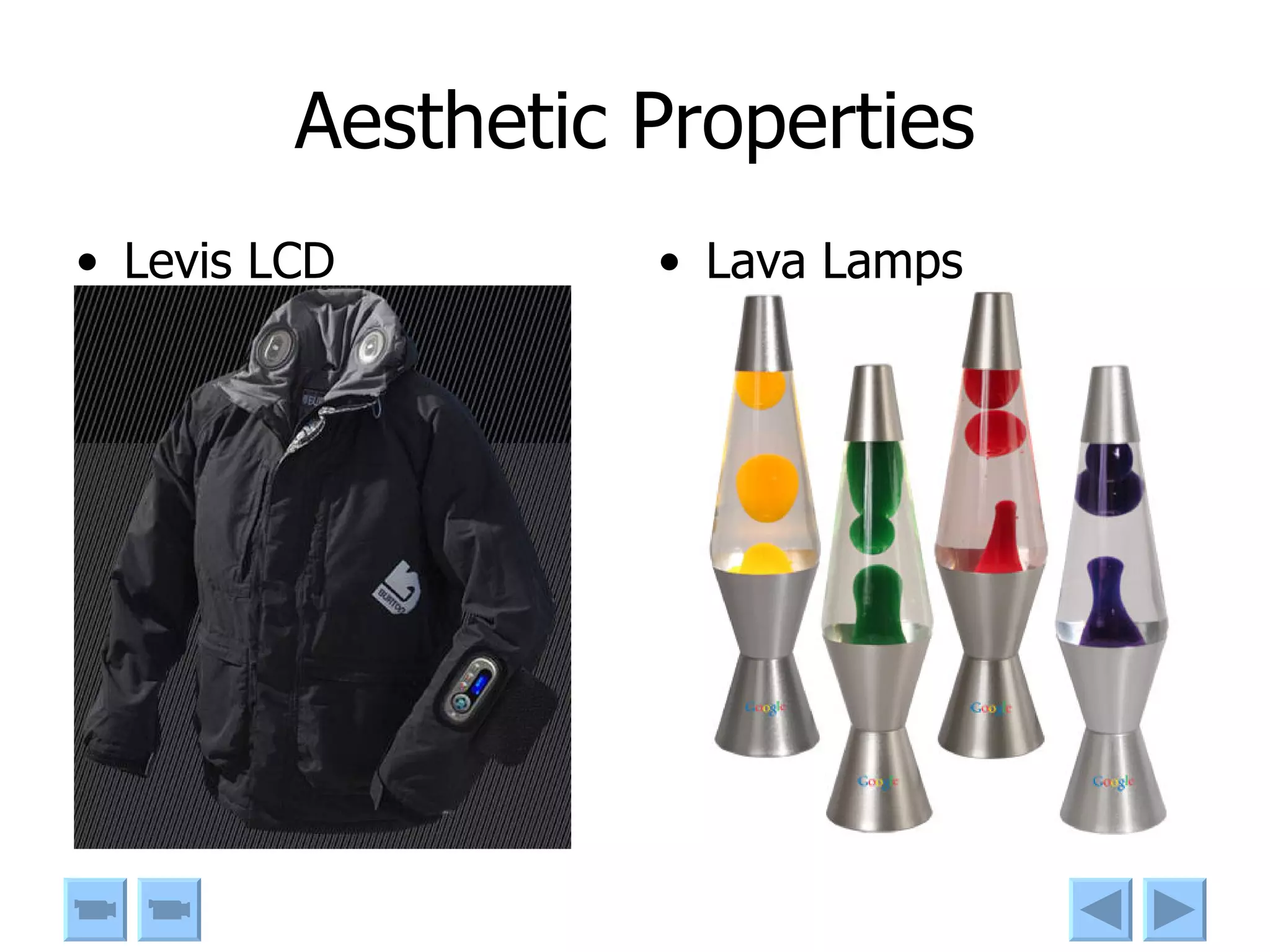 Aesthetic Properties Levis LCD Lava Lamps