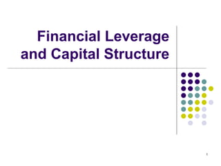 Financial Leverage and Capital Structure 