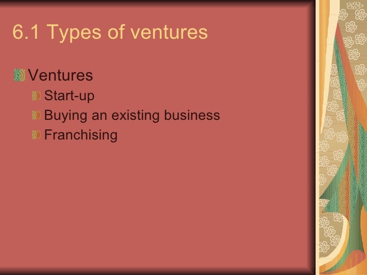 Topic 6 Starting A New Entrepreneurial Venture