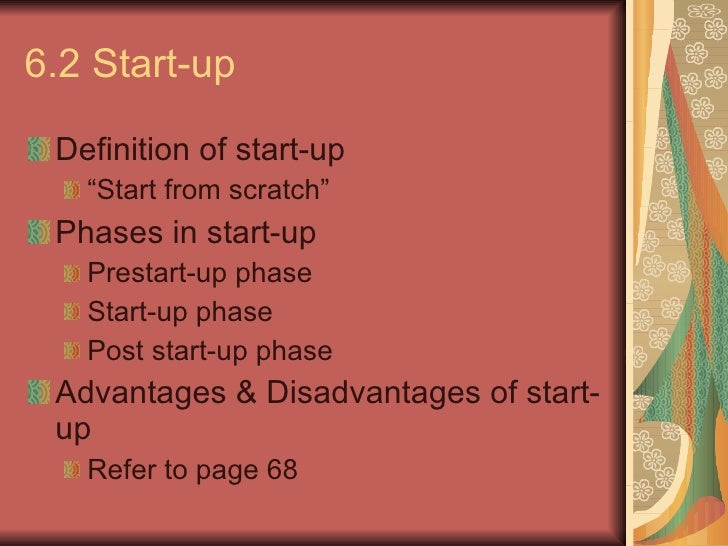 Topic 6 Starting A New Entrepreneurial Venture