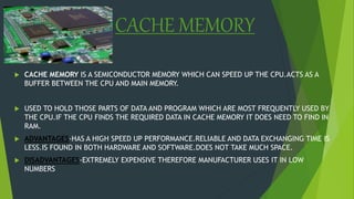 COMPUTER MEMORY BBA | PPSX