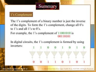Chapter 2 Number Systems, Operations, and Codes | PPT