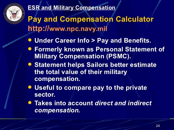 What is personal statement of military compensation