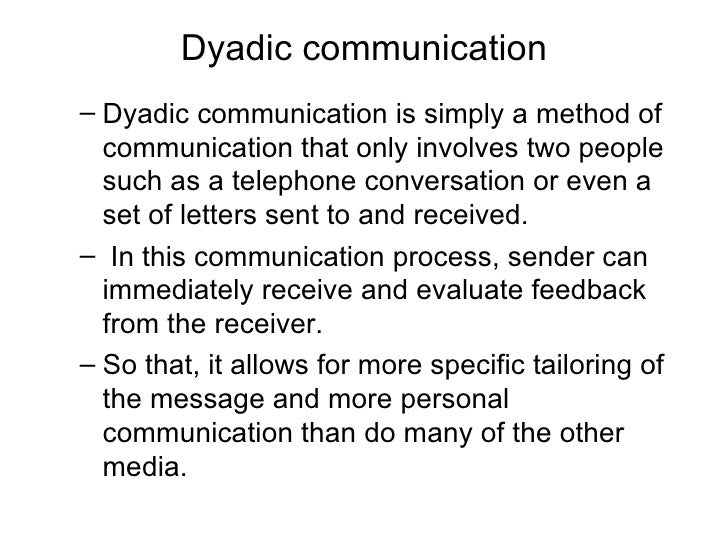 dyadic communication