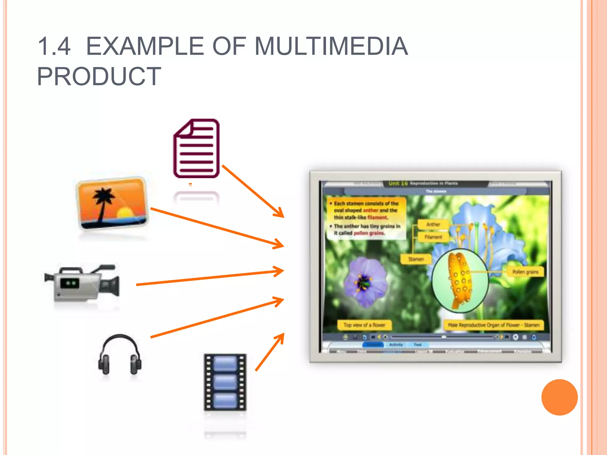 1.4 EXAMPLE OF MULTIMEDIA
PRODUCT
 