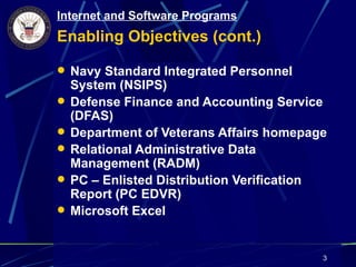 Navy Internet and software programs | PPT