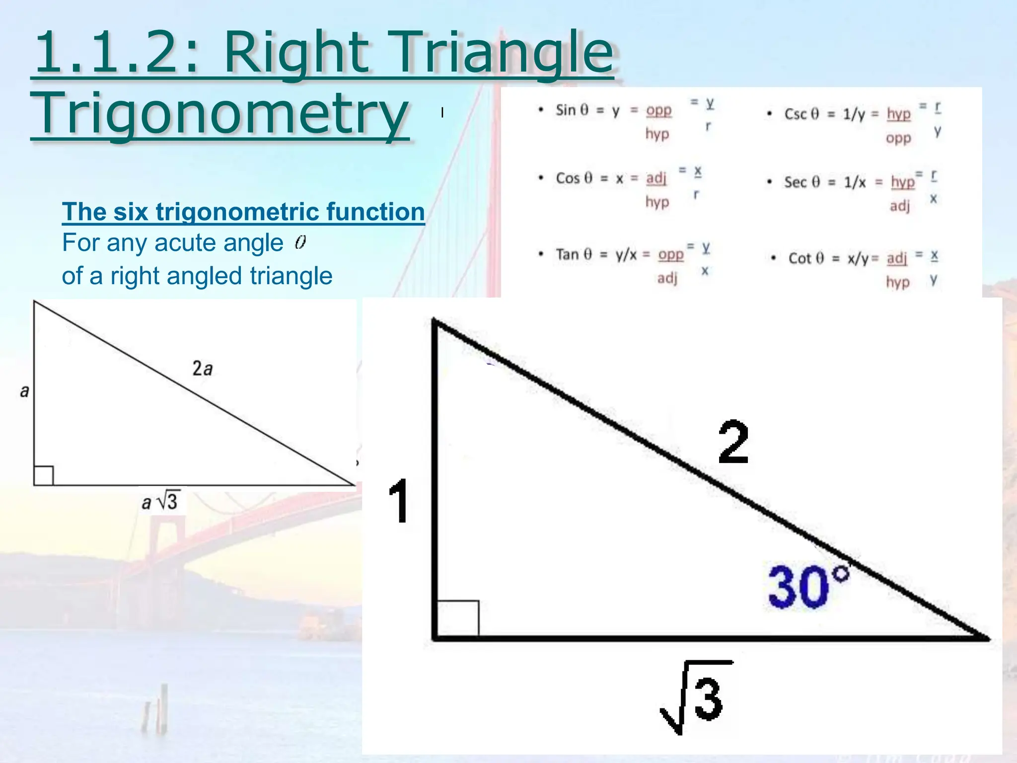 Trigonometry and trigonometric ratios angles | PPTX