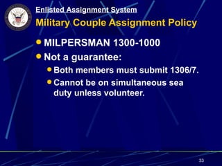 Topic 1.18 Enlisted Assignment System | PPT