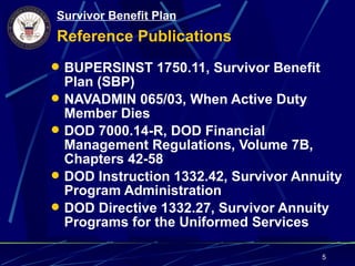Sbp Chart Topic 1.21 SBP (Survivor Benefit Plan) | PPT
