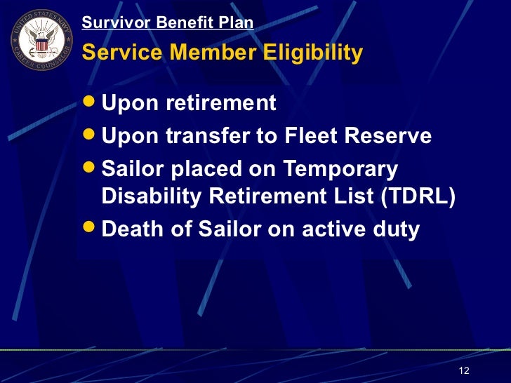 Topic 1.21 SBP (Survivor Benefit Plan)