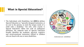 Sped Topics Topic 1. The Purpose and Promise of Special Education and its Guiding ...