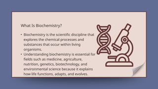 Comprehensive Introduction to Biochemistry: Elements, Water, and Life ...